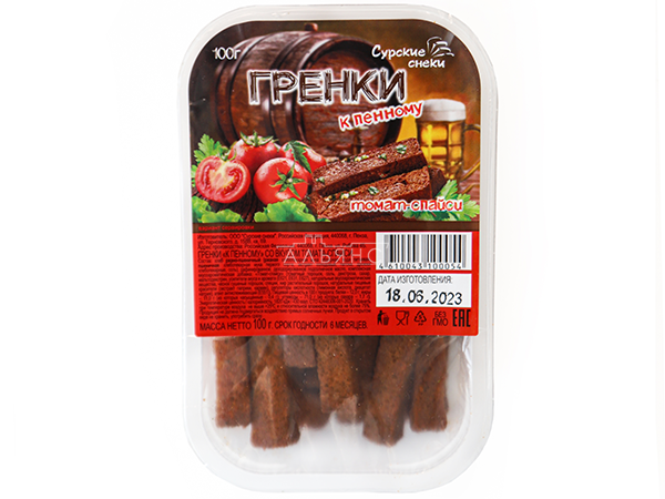 Сурские гренки Томат спайси (100 гр) в Щелково