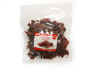 Лаваш со вкусом холодца и хрена: Говядина вяленая (строганина)