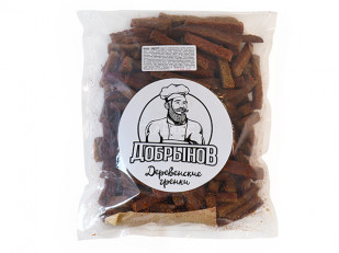 Сухарики с малосольным огурчиком: Деревенские гренки с аджикой