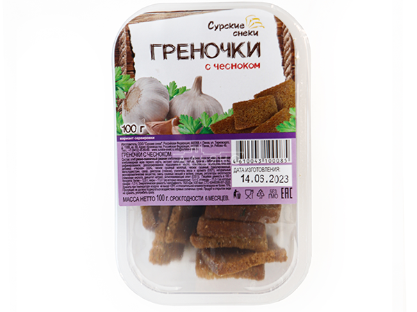 Сурские гренки с Чесноком (100 гр) в Щелково