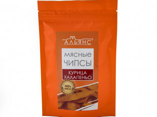 Мидии вяленые: Мясо (АЛЬЯНС) вяленое курица с халапеньо (50 гр)