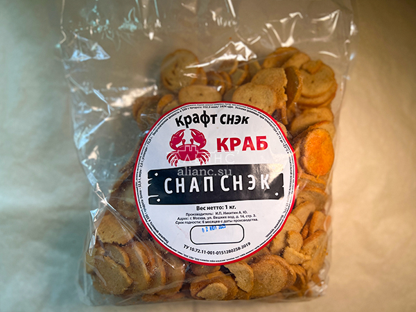 Снапсы ПШЕНИЧНЫЕ "Краб" в Щелково
