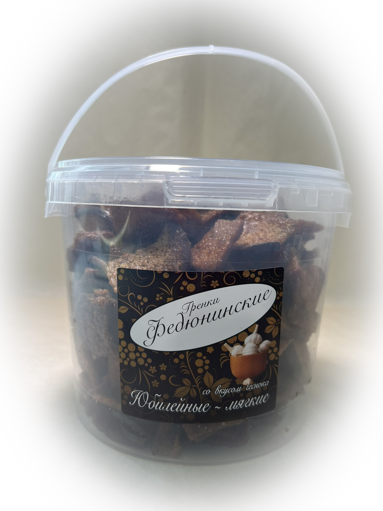 Гренки "ФЕДЮНИНСКИЕ" "Чеснок" (ведро 900 гр.) в Щелково