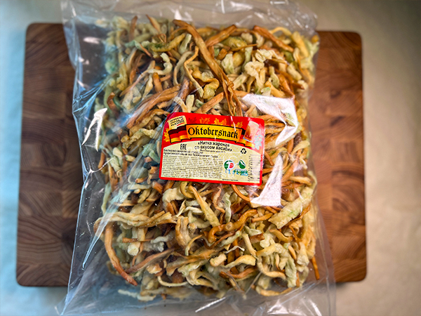 Нитка ЖАРЕНАЯ "Васаби" Oktobersnack 1 кг (сырный продукт) в Щелково