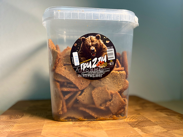 Ведро Ржаные гренки со вкусом Крылышки Барбекю (1 кг) в Щелково