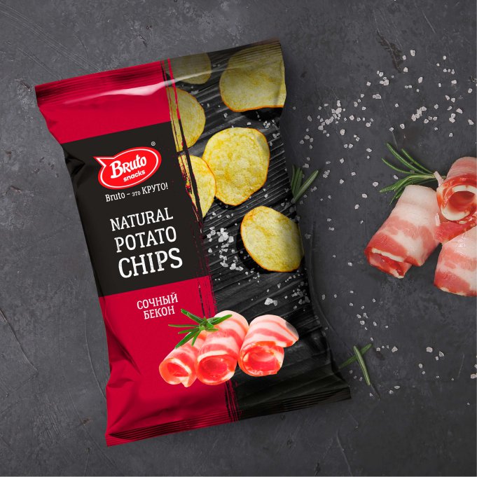 Картофель «Бруто» со вкусом бекона 130 гр. в Щелково