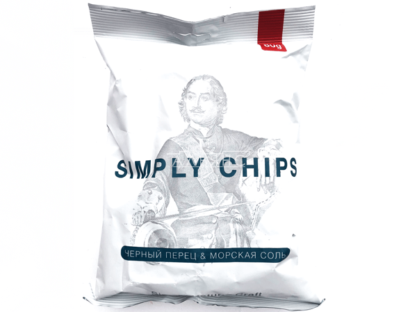 Картофельные чипсы "Simple chips" Морская соль и черный перец 80 гр. в Щелково